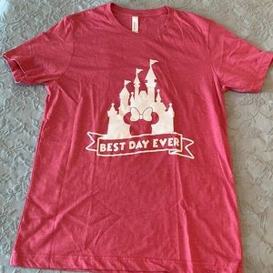 Women’s Disney Castle Shirt Pink Size Medium